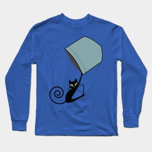 falling cat 2 Long Sleeve T-Shirt